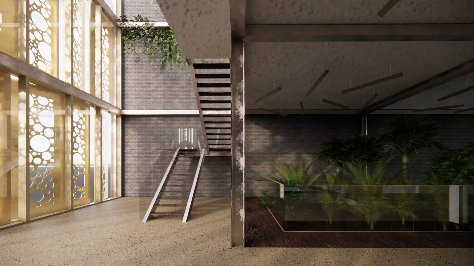 Architecturale visualisatie — De Gouden Riad, vaartgebouw in Mechelen