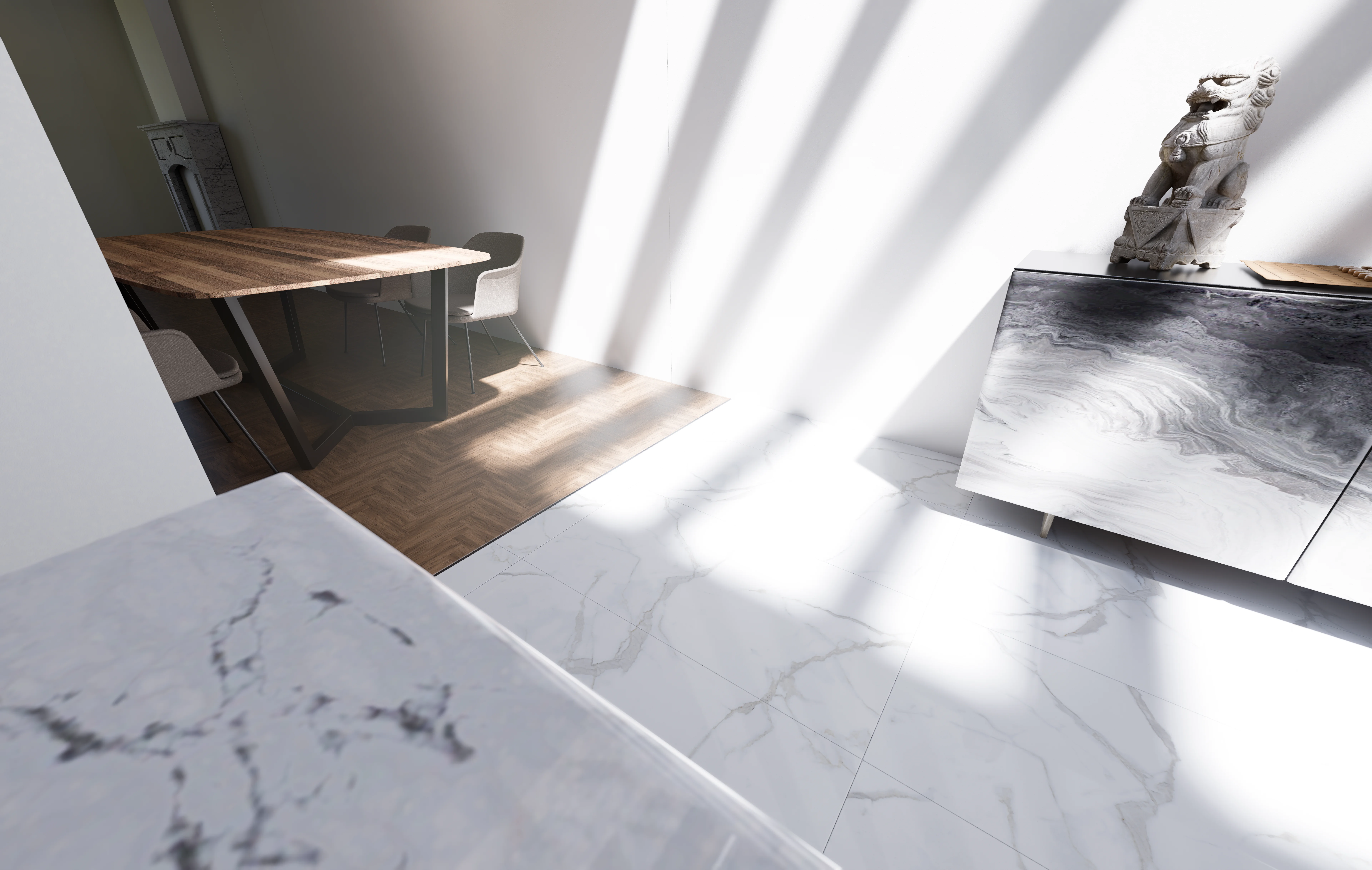 Fotorealistische render van project De Feest Keuken