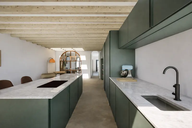 Architecturale visualisatie — De Rode Lijn in Kessel-Lo