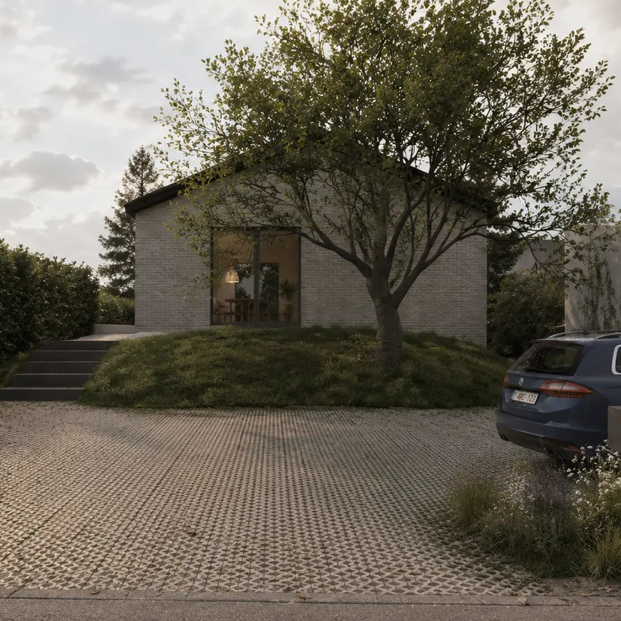 Architecturale visualisatie — Villa 02 in Vlaams-Brabant